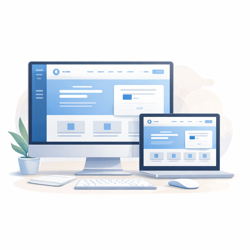 웹사이트 제작 예시 이미지