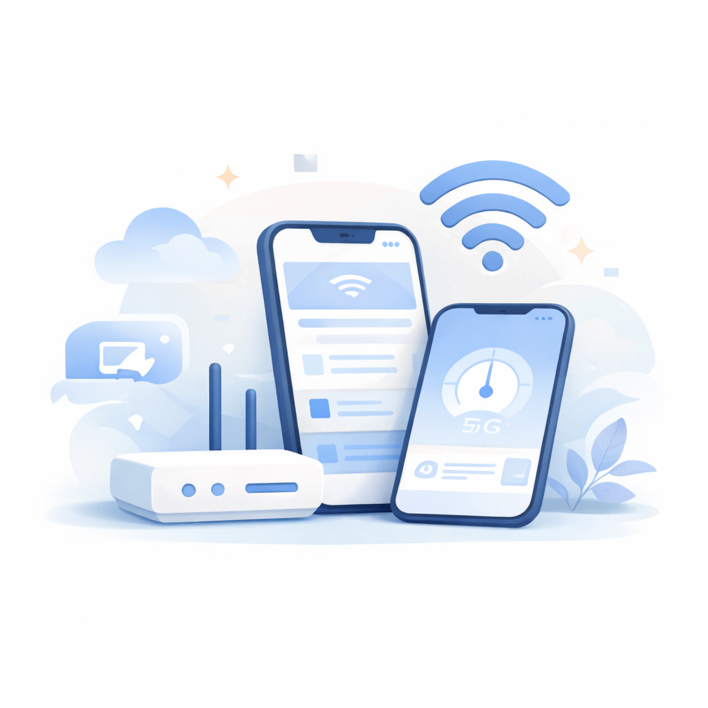 인터넷 + 휴대폰 도소매 예시 이미지